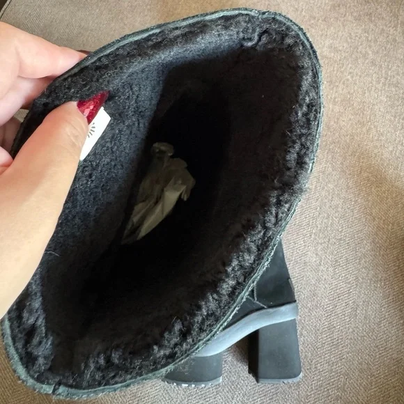 UGG New Heights Platform Xtra Over-the-Knee Black Boots - Picture 12 of 15